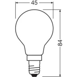 osram homelighting Osram LED Classic P ENERGY EFFICIENCY B DIM P-Form LED-Lampe Glas Matt 2,5 W 470 lm, 2700 K dimmbar,