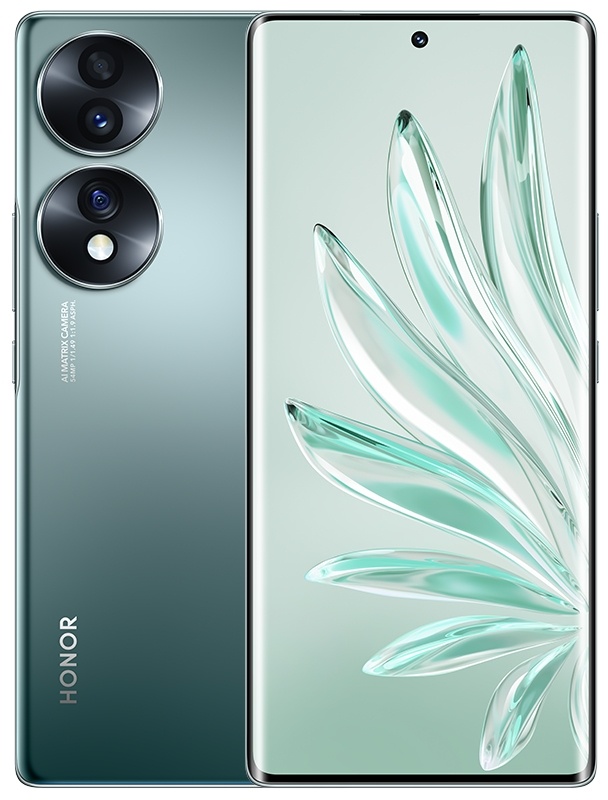 Honor 70 16,9 cm (6.67") Dual-SIM Android 12 5G USB Typ-C 8 GB 256 GB 4800 mAh Grün