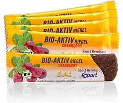 Sanct Bernhard Sport Bio-Aktiv-Riegel Cranberry 11er-Packung - 440 g
