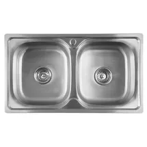 a&n&a aQualine Küchenspüle 81 x 46 cm Silber