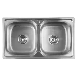 a&n&a aQualine Küchenspüle 81 x 46 cm Silber