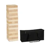 Relaxdays XL Wackelturm Holz