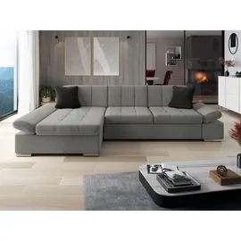 Mirjan24 Ecksofa Silbereichen, Textil, links montierbar, L-Form 278x161 cm, Wohnzimmer, Sofas & Couches, Wohnlandschaften, Ecksofas