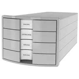 HAN Schubladenbox Impuls 28 x 23,5 x 36,7 cm 4-tlg. grau