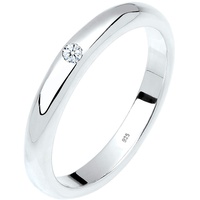 Elli DIAMONDS 925 Sterling Silber Diamant ct 0.03 Verlobungsring 56 Damen