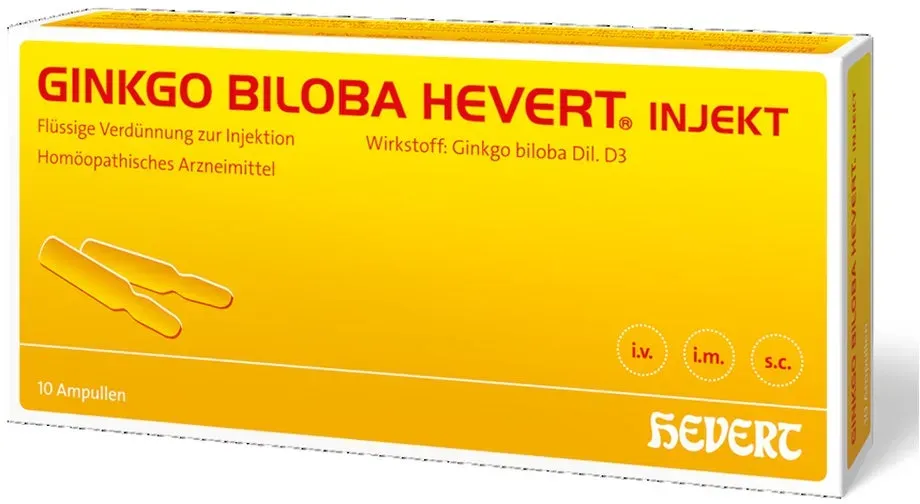 Ginkgo Biloba Hevert Injekt Ampullen 10 St