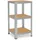 shelfplaza Schwerlastregal Metall 90x23x23 cm Silber 3 Böden