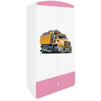 Raumhirsch furniture Kinderkleiderschrank Hellrosa, 90x175x52 cm, Kinder- & Jugendzimmer,