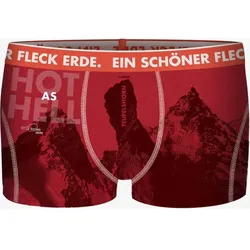 Ein schöner Fleck Erde Boxershorts HOT AS Hell Karminrot rot S