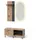 Vicco Amber Garderobe 100 x 100 x 38 cm Braun