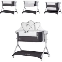 Chipolino Beistellbett Electra Grau 70 x 140 cm