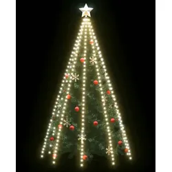 vidaXL Weihnachtsbaum-Lichternetz mit 400 LEDs Kaltweiß 400 cm