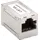goobay RJ45 Modularkupplung CAT 6A - Silber