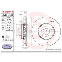 Brembo Bremsscheibe 09.D549.23