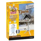 Karlie Flamingo Vogel-Futterhaus mit Ständer Tjorn Vogelhäuschen - Grey - One Size