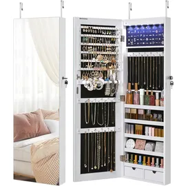 Songmics Schmuckschrank mit langem Spiegel