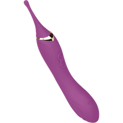 G-Punkt-Vibrator aus Silikon, 23 cm, violett | bronze