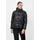 Freshlions Steppjacke "Olena", Damen, Gr. L, schwarz, 100% Polyester, kariert, unifarben, lang, Jacken Steppjacke, im klassischen Design