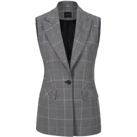 Madeleine Klassisch-elegante Glencheck-Weste in schwarz / wollweiß), | Gr.: 42
