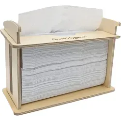Green Hygiene® INGEBORG Tischspender, Holz Küchenparty , Maße (B x H x T): 24 x 17 x 11 cm