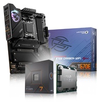 Memory PC Aufrüst-Kit Bundle AMD Ryzen 7 7700X 8X 4.5 GHz, 32 GB DDR5, MPG X670E Carbon WiFi, komplett fertig montiert inkl. Bios Update und getestet