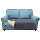 Granbest Super Soft Dicke Loveseat Sofa Sitzbezüge Haustiere 2 Sitzer 2 Sitzer Grau