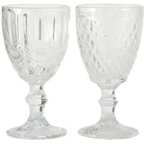 Boltze Weinglas Aurora 2er Set, klar