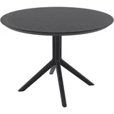 CLP Gartentisch Ø 105 x 74 cm Schwarz