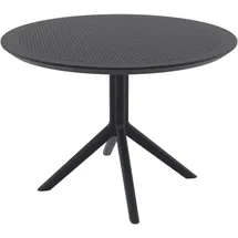 CLP Gartentisch Ø 105 x 74 cm Schwarz