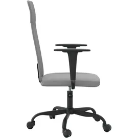 vidaXL Bürostuhl Stoff Hellgrau
