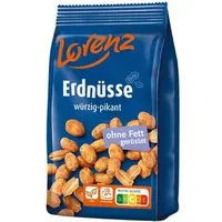 Lorenz Erdnüsse geröstet und würzig-pikant, 150g