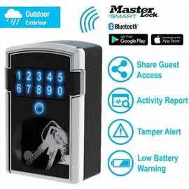Master Lock Schlüsselsafe 5441EURD 12,7 x 8,3 x 5,9 cm Grau/Schwarz