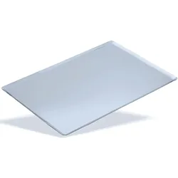 Eingelassene Aluminium-Backblech WORLDMAI glatt 435x315 mm für Bäckerei, Konditorei und Gastronomie.