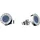 BERING Ohrstecker Arctic Symphony Edelstahl blau/silber 707-179-05