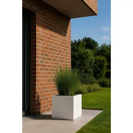 Vivanno Pflanzkübel Block 50 x 50 x 50 cm weiß