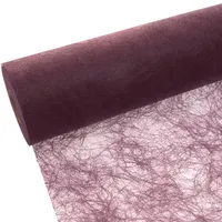 Deko AS GmbH Sizoflor Tischband Bordeaux 60 cm Rolle