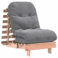 vidaXL Futon Schlafsofa mit Matratze 60x206x11 cm Massivholz Douglasie braun