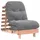 vidaXL Futon Schlafsofa mit Matratze 60x206x11 cm Massivholz Douglasie braun