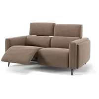 Sofanella 2-Sitzer Stoff, Relaxsofa, Designsofa, Designer Couch, Italienisches Sofa, 2er Sofa braun