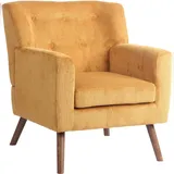 deluke Lounger Sessel MUSCAT Cord 72 x 80 x 74 cm Orange