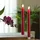MARELIDA LED Stabkerzen 24 cm rot 2 St.