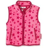 Playshoes - Fleece-Weste STERNE in pink Gr.74