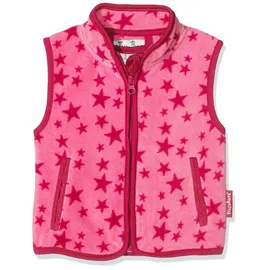 Playshoes - Fleece-Weste STERNE in pink Gr.74