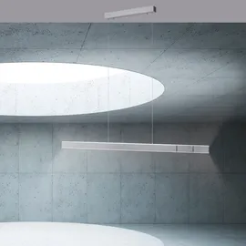 neuhaus pure Lume 6-flg. 179 cm Aluminium grau