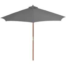 vidaXL Sonnenschirm Ø 300 cm braun/anthrazit
