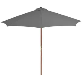 vidaXL Sonnenschirm Ø 300 cm braun/anthrazit