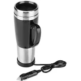 lyrlody 450 Ml Reisewasserkocher, Edelstahl-Elektroauto-Wasserkocher, Auto-Heizbecher, Tragbarer Reise-Wasserkocher für Campingausflüge (12V)