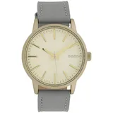 Oozoo Damen Armbanduhr Timepieces Analog Leder grau UOC10016 - Grau