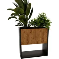 Craftpak Blumenkasten, Nussbaum, Rechteckig, 44x45x22.6 cm, Gartenzubehör, Blumentöpfe