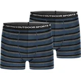 normani Outdoor Sports Boxershorts grau/schwarz XXL 2er Pack